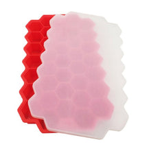 Load image into Gallery viewer, Large Honeycomb Shape 37 Cubes Ice Cube Tray Mold Lid Storage Containers Ice Cube Mould Home Kitchen Summer Drink Cooling Bag B4