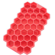 Load image into Gallery viewer, 37 Ice Cubes Honeycombice Cream Mold Form Pops Mould Popsicle Molds Yogurt Ice Box Fridge Treats Freezer Ice Cream Tools