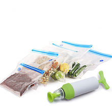 Load image into Gallery viewer, Vacuum Sealer Vacuum bags For Food Storage With Pump Reusable Food Packages Kitchen Organizer(Containing 5pcs bags) Vacuum pump