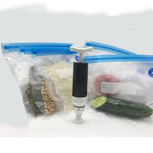 Load image into Gallery viewer, Vacuum Sealer Vacuum bags For Food Storage With Pump Reusable Food Packages Kitchen Organizer(Containing 5pcs bags) Vacuum pump