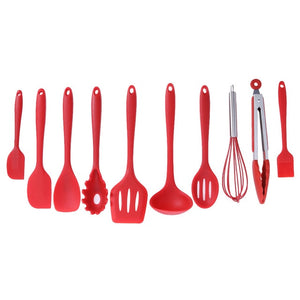 10Pcs/set Nonstick Cookware Set Silicone Spatula Spoon Kitchen Utensils DIY Kitchen Cooking Tools