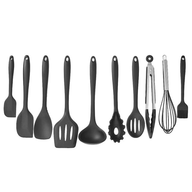 10Pcs/set Nonstick Cookware Set Silicone Spatula Spoon Kitchen Utensils DIY Kitchen Cooking Tools