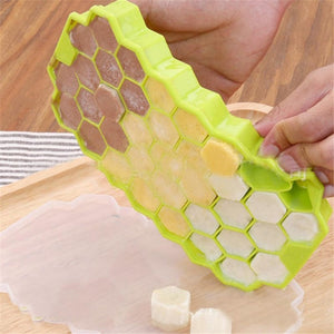 37 Ice Cubes Honeycombice Cream Mold Form Pops Mould Popsicle Molds Yogurt Ice Box Fridge Treats Freezer Ice Cream Tools