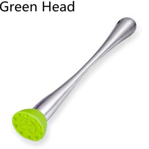 Bar Cocktail Muddler Mojito Stainless Steel Bar Mixer Barware DIY Drink Fruit Muddler Crushed Ice Barware Bar Tool