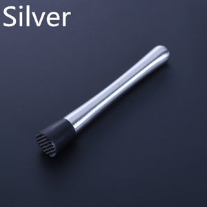 Bar Cocktail Muddler Mojito Stainless Steel Bar Mixer Barware DIY Drink Fruit Muddler Crushed Ice Barware Bar Tool