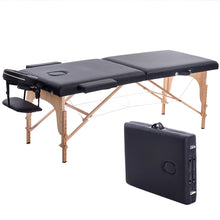 Load image into Gallery viewer, Folding Beauty Bed 180cm length 60cm width Professional Portable Spa Massage Tables Foldable with Bag Salon Furniture Wooden
