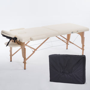 Folding Beauty Bed 180cm length 60cm width Professional Portable Spa Massage Tables Foldable with Bag Salon Furniture Wooden