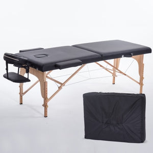 Folding Beauty Bed 180cm length 60cm width Professional Portable Spa Massage Tables Foldable with Bag Salon Furniture Wooden