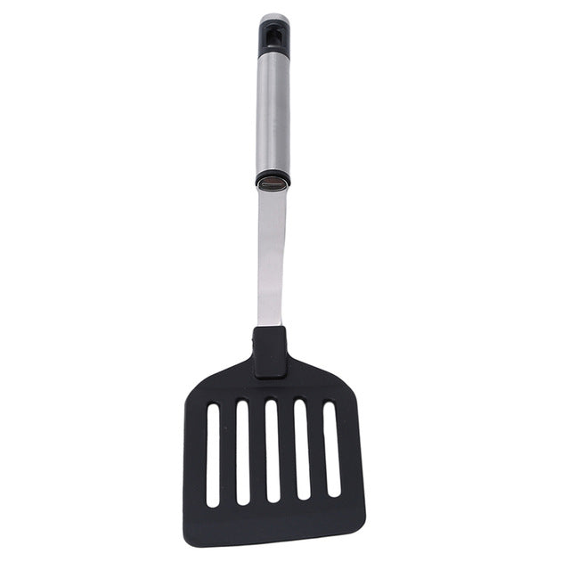 High Quality Stainless Steel Kitchen Tools Nylon Handle Spatula Fried Shovel Egg Fish Frying Pan Scoop Spatula Cooking Utensils